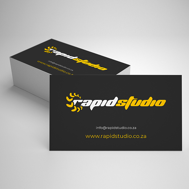 Elegant business card with minimalist black and white design, highlighting sophisticated typography and personal branding.