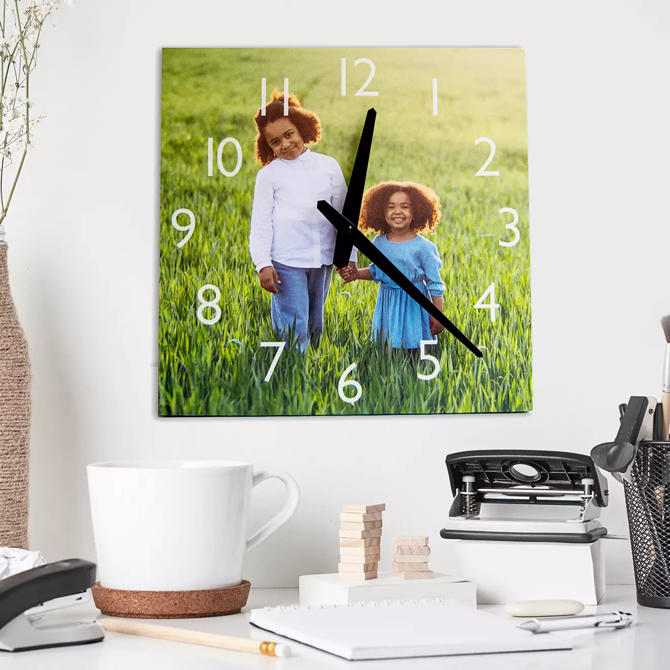 Bring the serene South African coastline to your home with our personalised canvas clock, featuring your family enjoying the golden beaches of Durban, a sun-soaked memory on your wall.